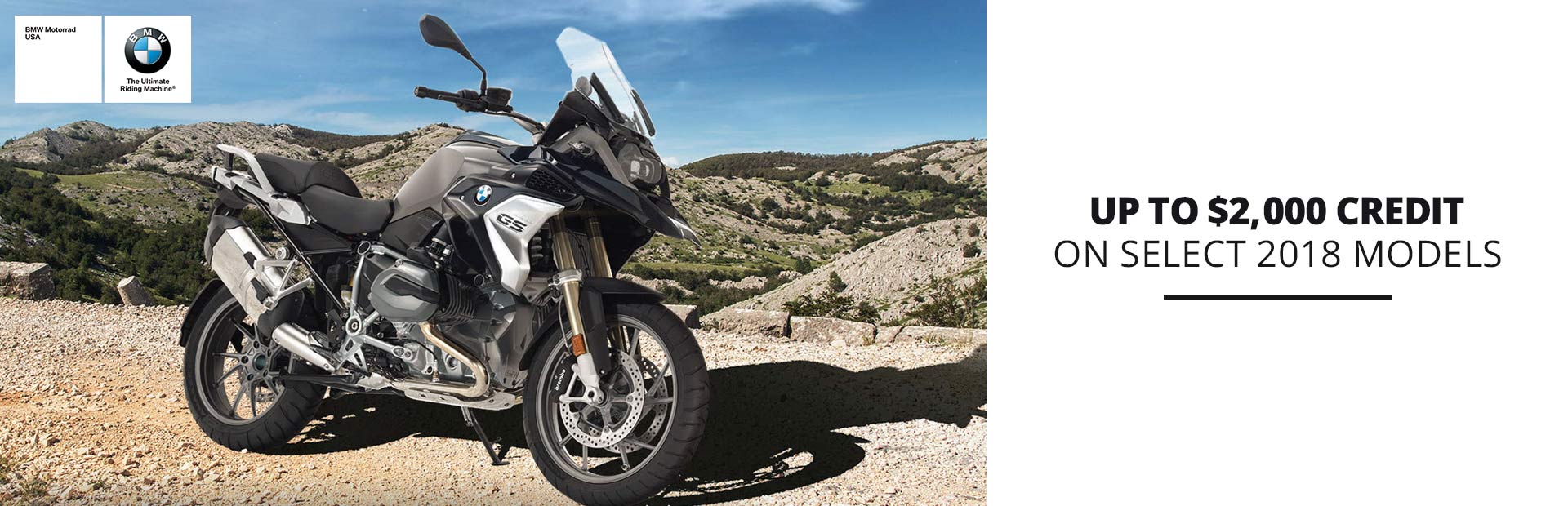BMW: UP TO $2,000 CREDIT ON SELECT 2018 MODELS